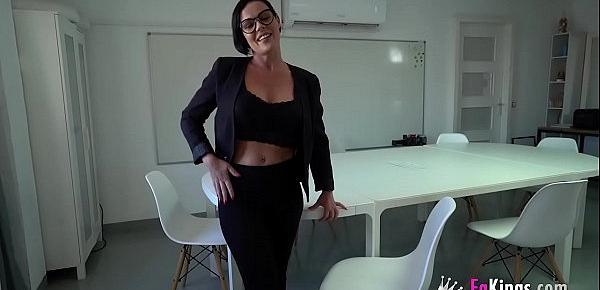 The HOTTEST TEACHER is here to teach teenage boys about fucking